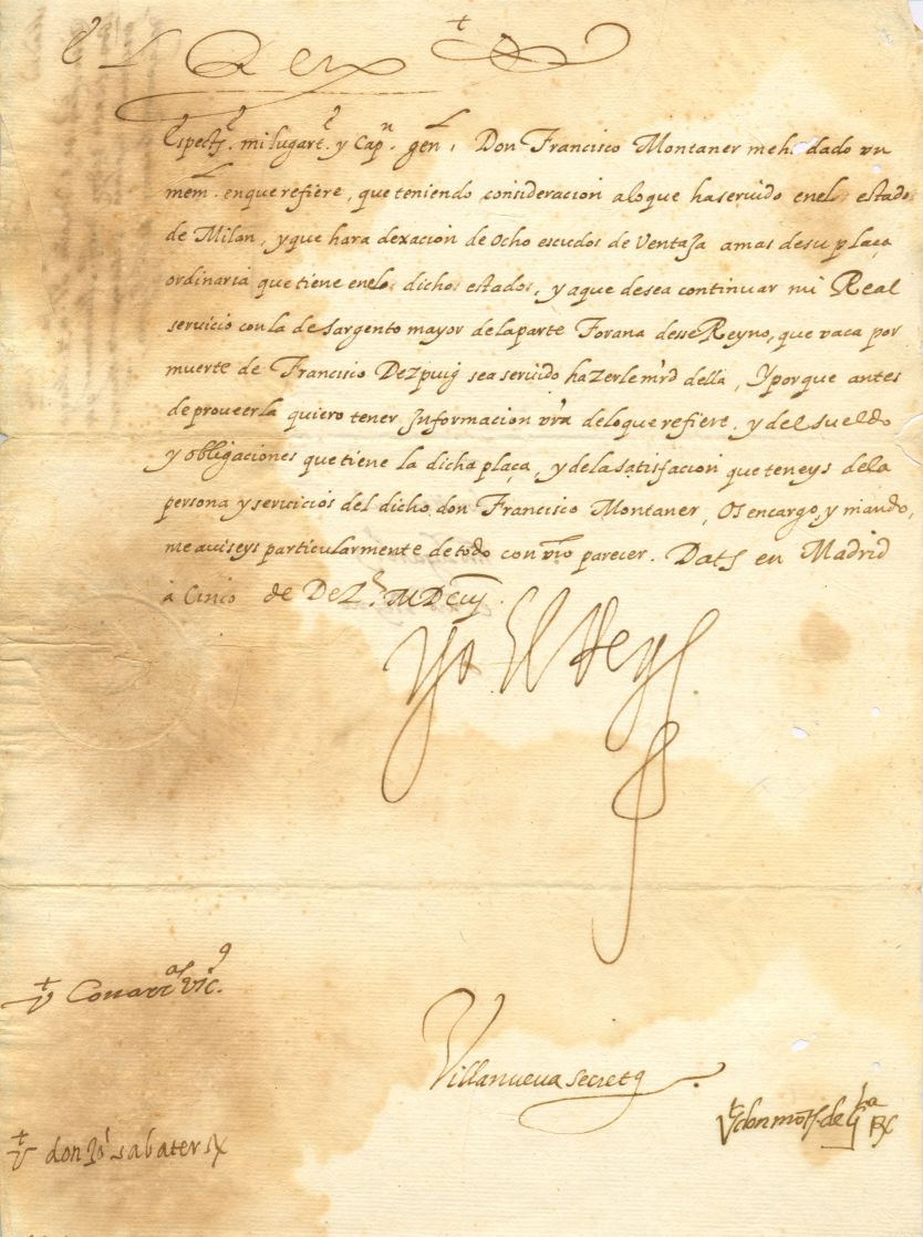 (1578-1621, King of Spain 1598-1621) — Sophie Dupré Autographs