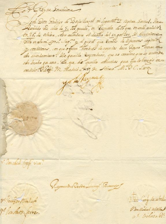 (1634-1696) Queen Consort of Spain 1649-65, second wife of King Philip IV, Mother of Charles II) — Sophie Dupré Autographs