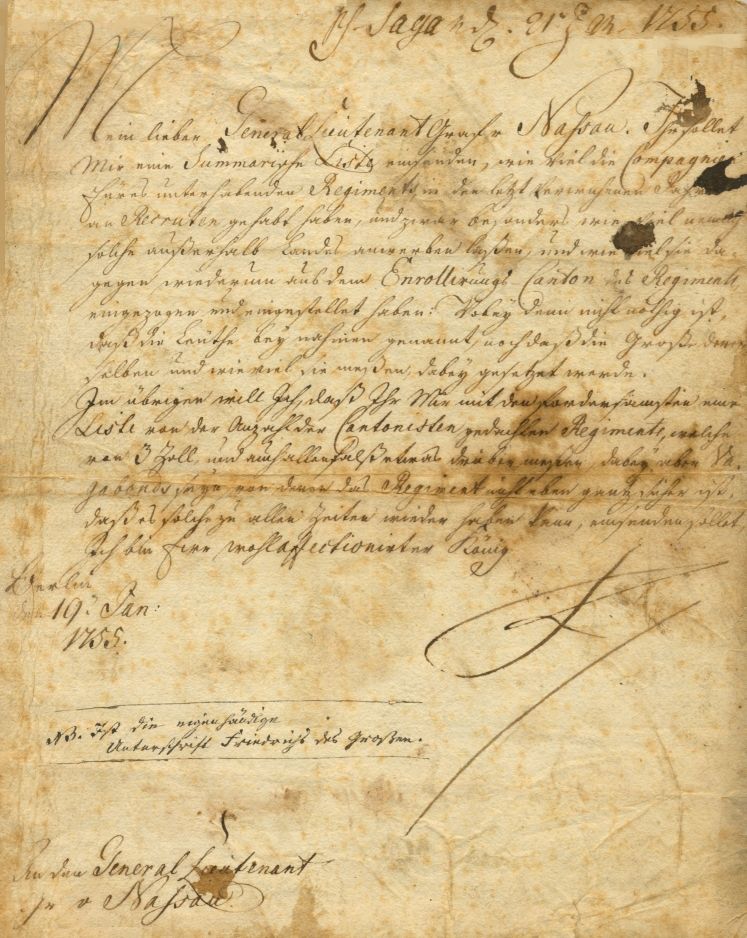 (The Great, 1712-1786, from 1740 King of Prussia) — Sophie Dupré Autographs