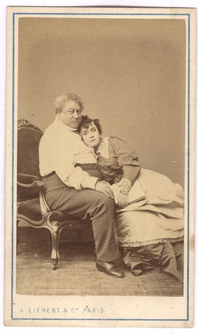 (Alexandre, père, 1802-1870, French novelist and dramatist, Author of The Three Musketeers) and Adah Isaacs MENKEN (1835-1868, American Actress, Painter and Poet)] — Sophie Dupré Autographs