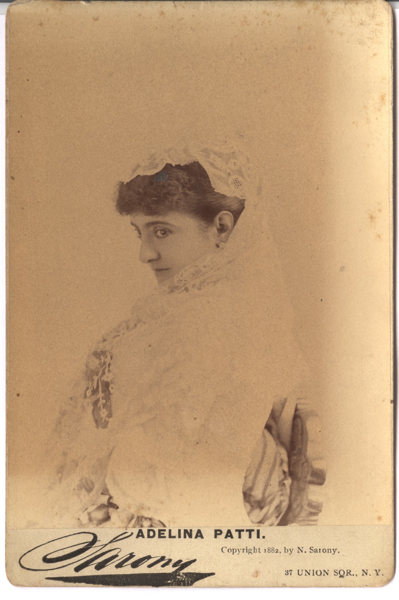 (Adelina, 1843-1919, Italian Soprano)] — Sophie Dupré Autographs