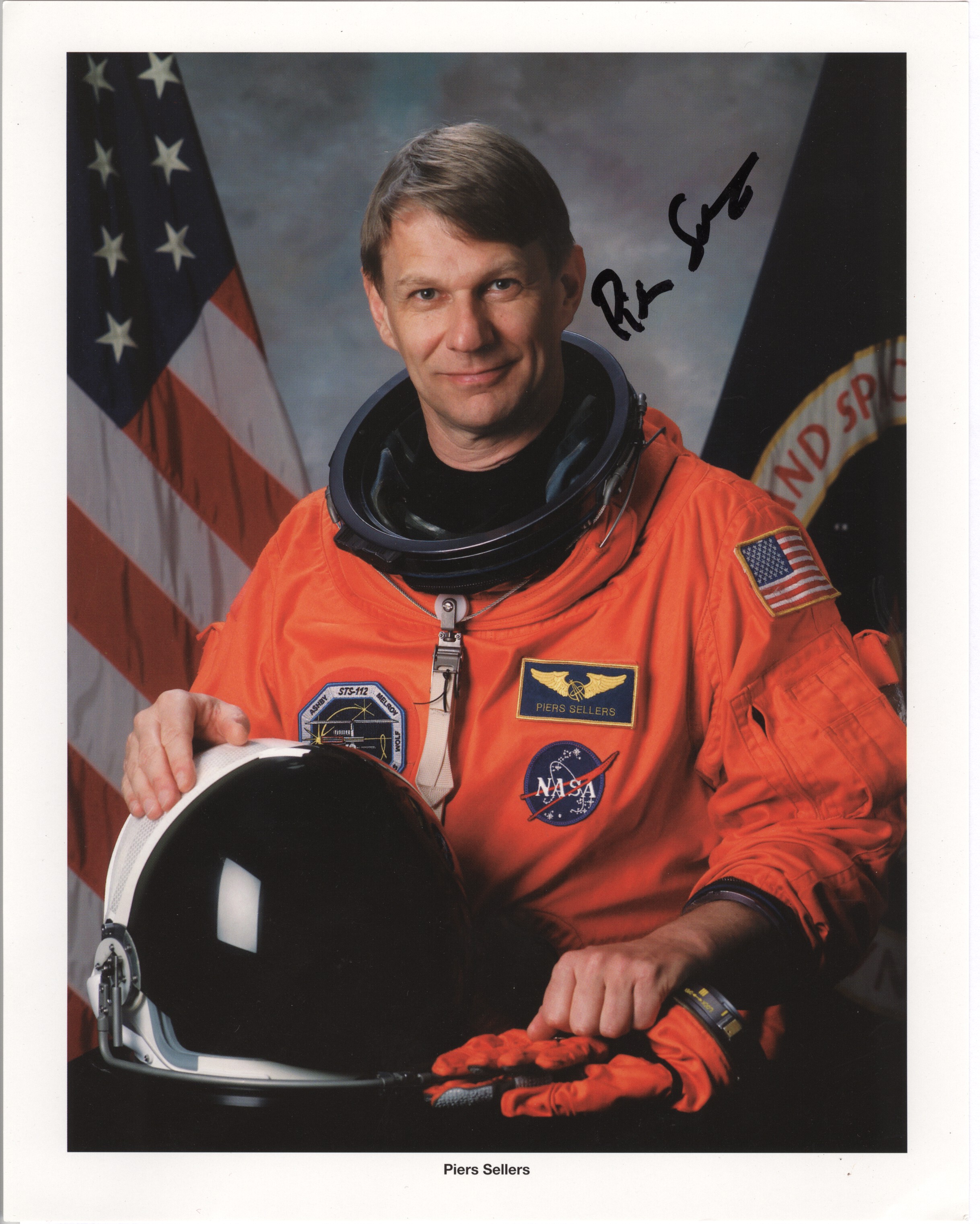 (Piers John, born 1955, British American Meteorolgist and NASA Astronaut) — Sophie Dupré Autographs