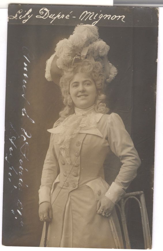(Lily, 1881-1958, Opera Singer — Sophie Dupré Autographs