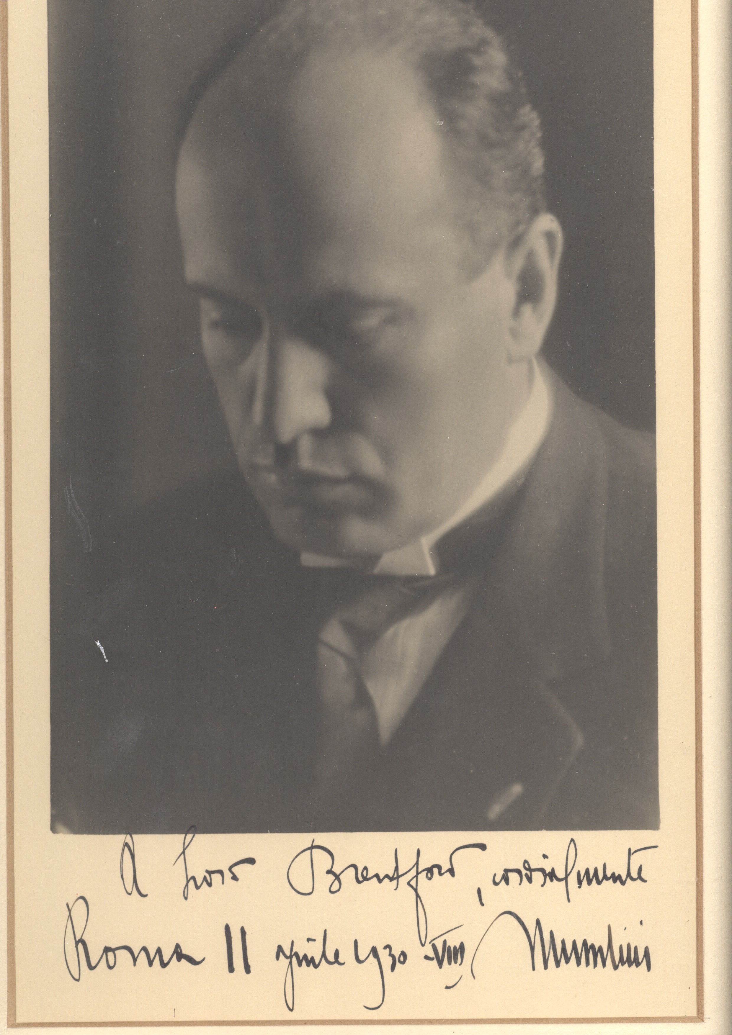 (Benito, 1883-1945, 'Il Duce', Italian Dictator & Prime Minister, Founder of the Fascist Party) — Sophie Dupré Autographs