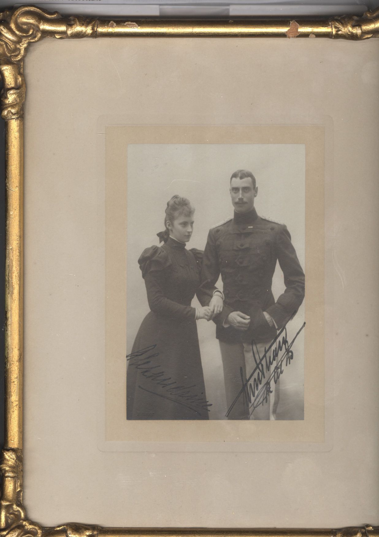 (1870-1947, from 1912 King of Denmark) and his wife ALEXANDRINE of Mecklenburg-Schwerin (1879-1952, Queen of Denmark and Iceland) — Sophie Dupré Autographs