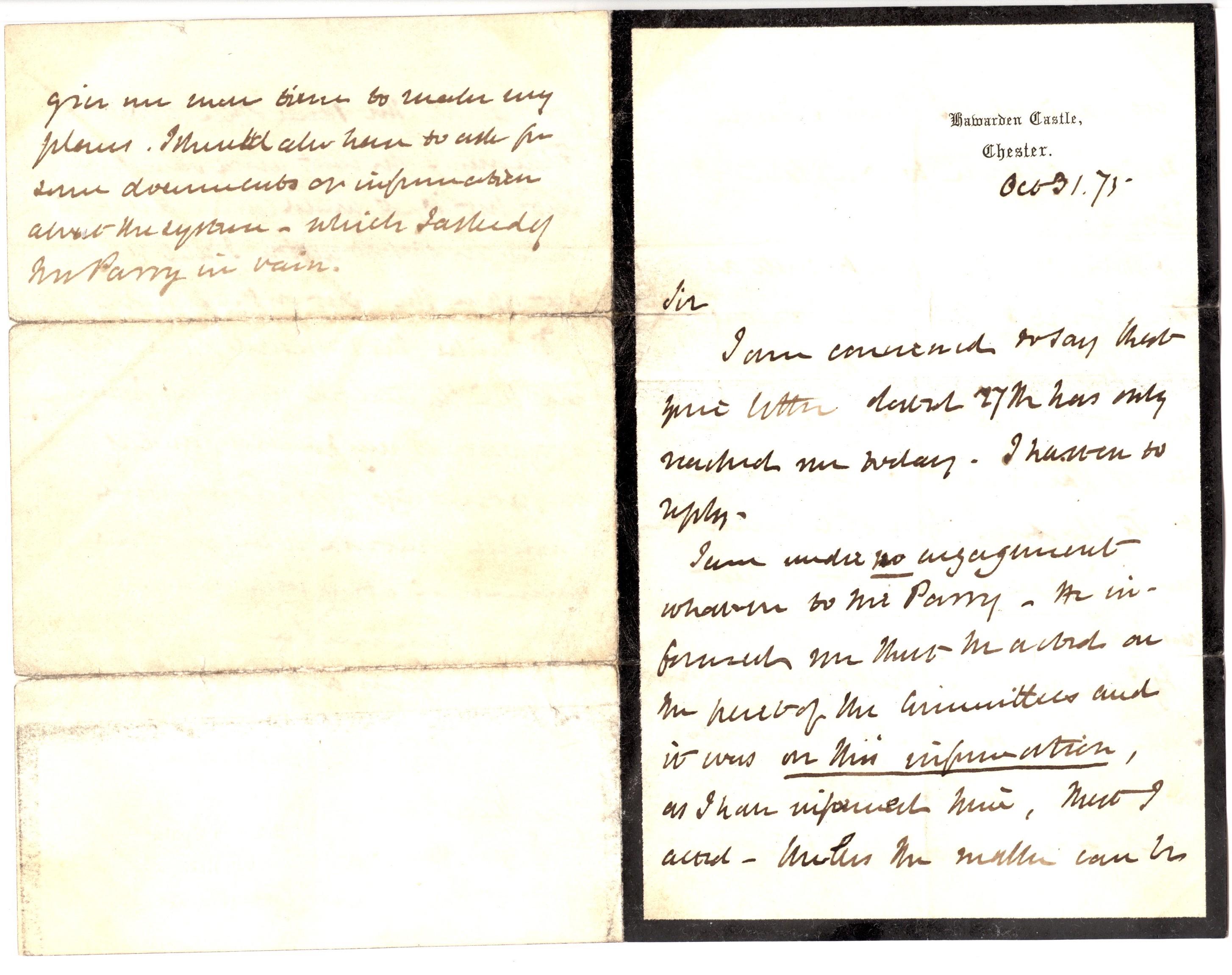 (William Ewart, 1809-1898, Prime Minister) — Sophie Dupré Autographs