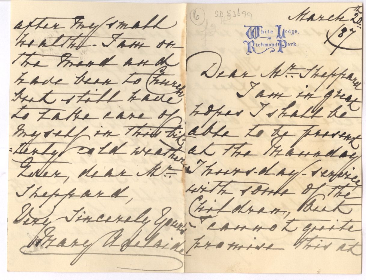 (Duchess of Teck, 1833-1897, Queen Mary's Mother) — Sophie Dupré Autographs