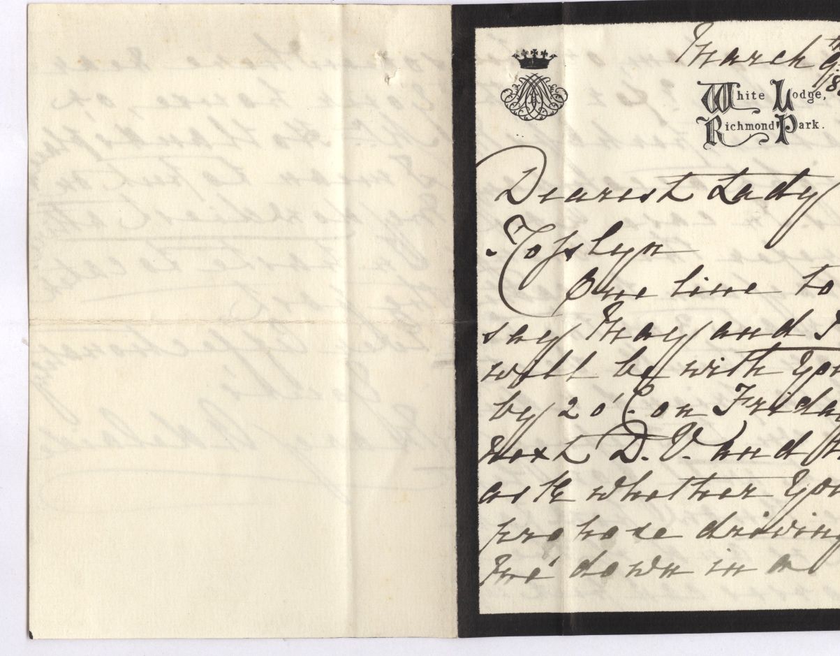 (Princess, 1833-1897, daughter of the 1st Duke of Cambridge, wife of the 1st Duke of Teck, and mother of Queen Mary) — Sophie Dupré Autographs