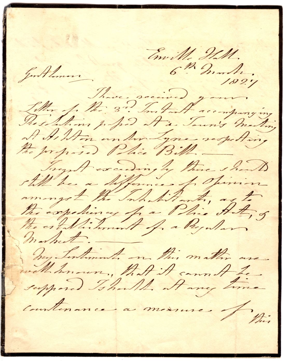 (George Harry, 1765-1845, 6th Earl of Stamford and 2nd Earl of Warrington, Peer and Parliamentarian) — Sophie Dupré Autographs