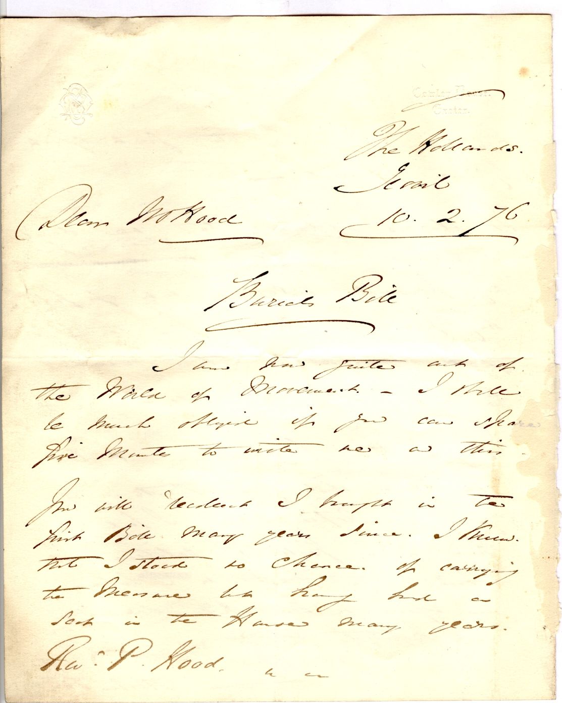 (Sir Samuel Morton, 1809-1889, Baptist Philanthropist, Civil Engineer and Politician, 1st Bart., Builder of Nelson's Column) — Sophie Dupré Autographs