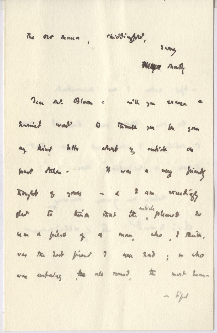 (Richard, 1866-1947, Writer) — Sophie Dupré Autographs
