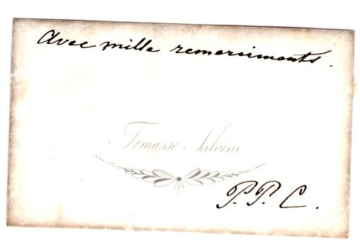 (Tommaso, 1830-1915, Italian Actor) — Sophie Dupré Autographs