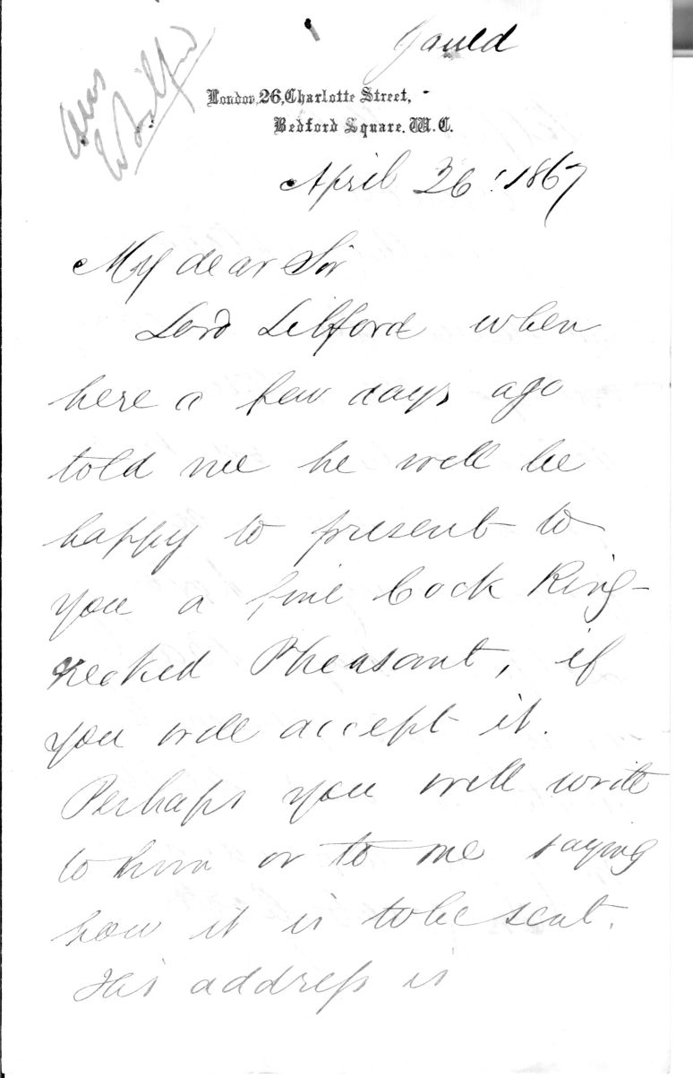 (John, 1804-1881, Ornithologist & Publisher) — Sophie Dupré Autographs