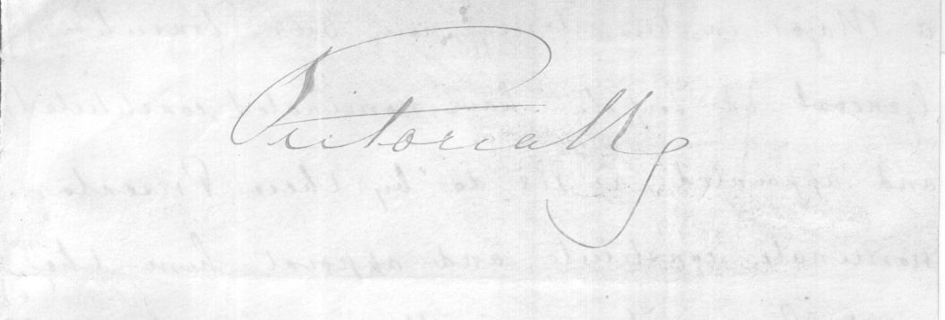 (1819-1901, Queen of Great Britain) — Sophie Dupré Autographs