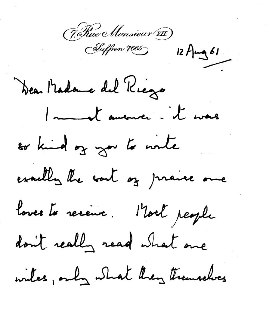 (Nancy, 1904-1973, Author) — Sophie Dupré Autographs