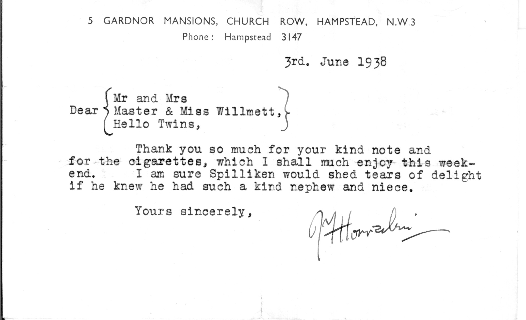 (James Francis, 1884-1962, Left-wing Writer, Cartoonist, Illustrator and M.P.) — Sophie Dupré Autographs