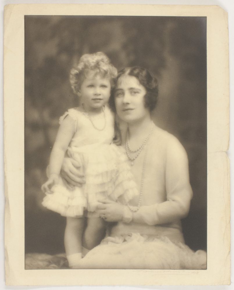 (1900-2002, Queen of George VI), and her daughter ELIZABETH II (1926-2022, Longest Serving Monarch of Great Britain)] — Sophie Dupré Autographs