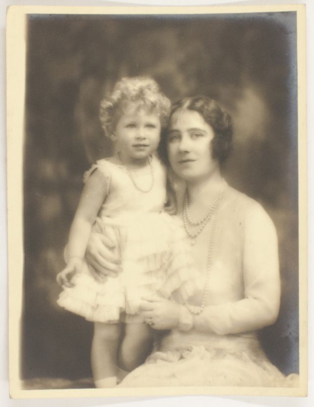 (1900-2002, Queen of George VI), and her daughter ELIZABETH II (1926-2022, Longest Serving Monarch of Great Britain)] — Sophie Dupré Autographs