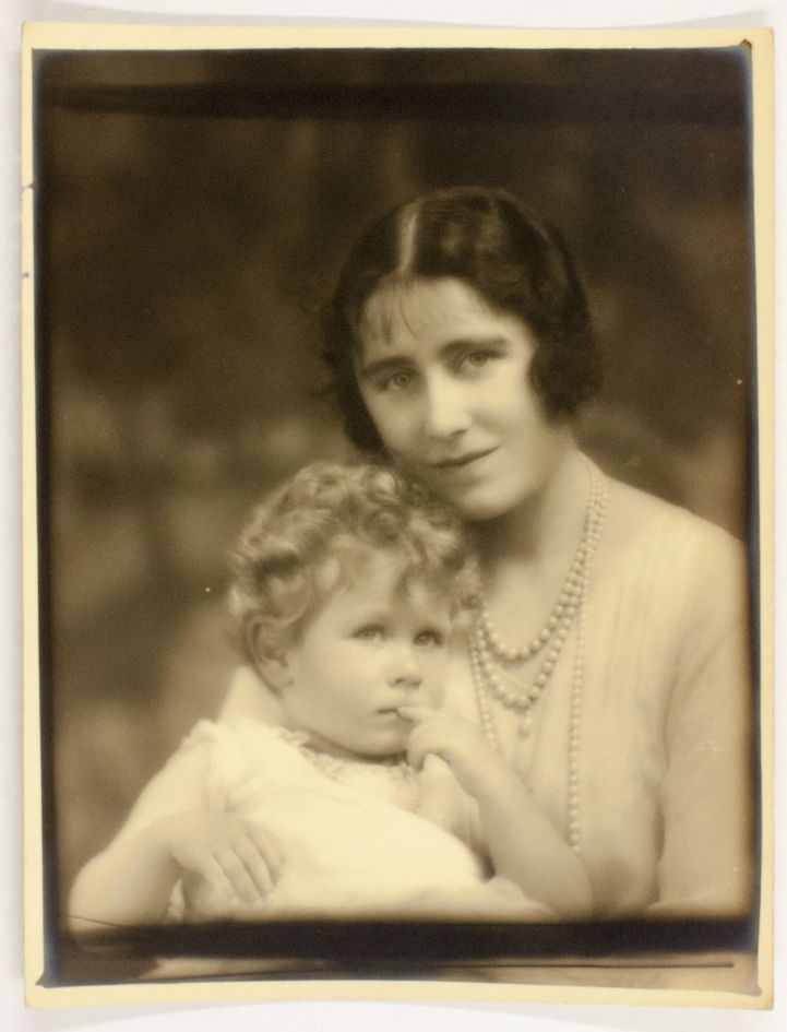 (The Queen Mother, 1900-2002, Queen of George VI) & her daughter ELIZABETH (b. 1926, Queen of Great Britain)] — Sophie Dupré Autographs