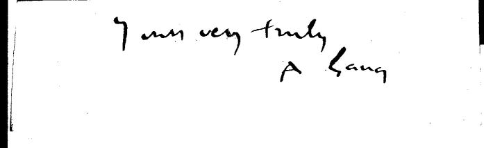 (Andrew, 1844-1912, Folklorist, Poet & Scholar) — Sophie Dupré Autographs