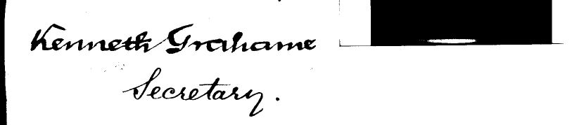 (Kenneth, 1859-1932, Writer, best known for The Wind in the Willows — Sophie Dupré Autographs