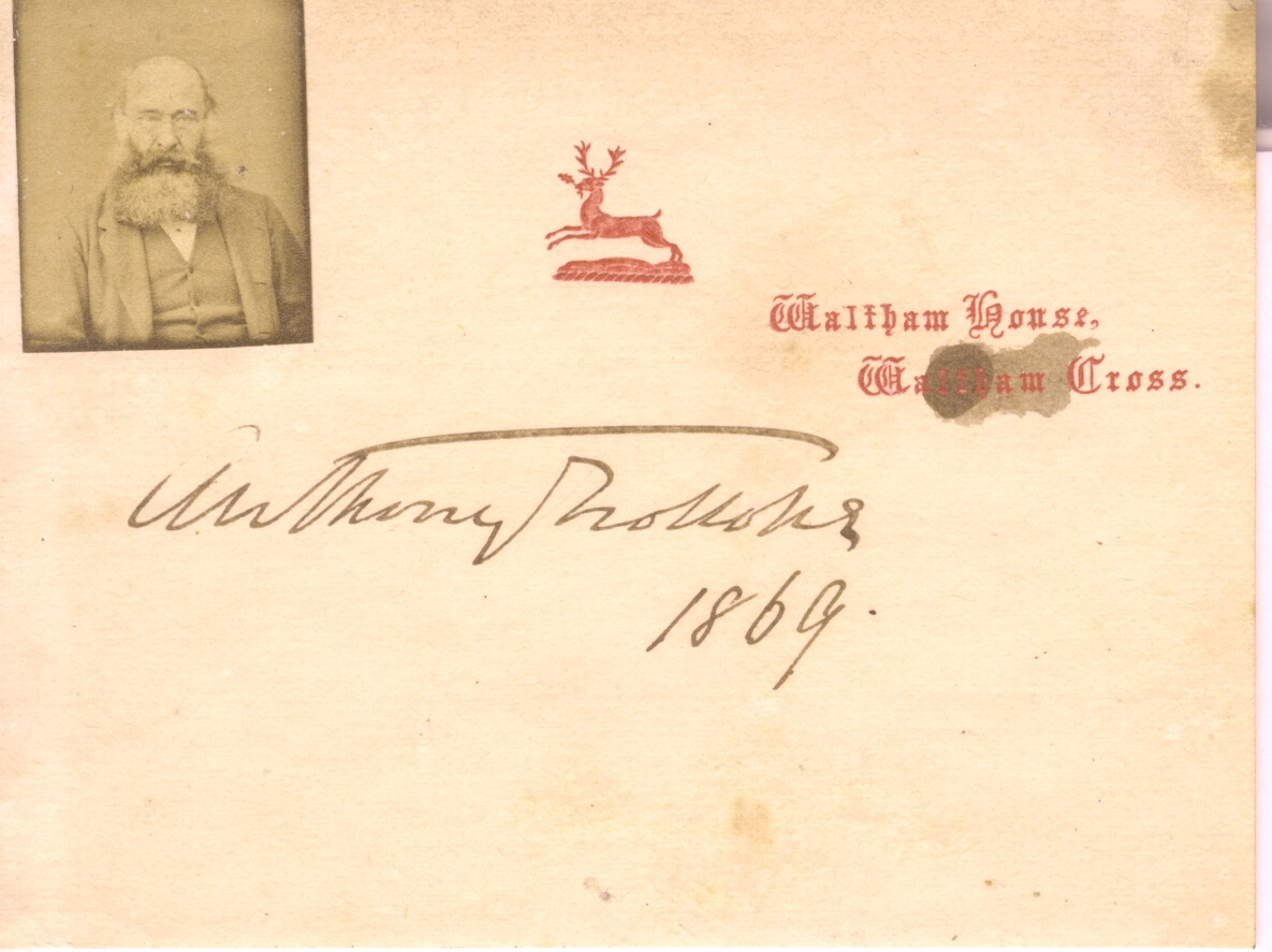 (Anthony, 1815-1882, Novelist) — Sophie Dupré Autographs