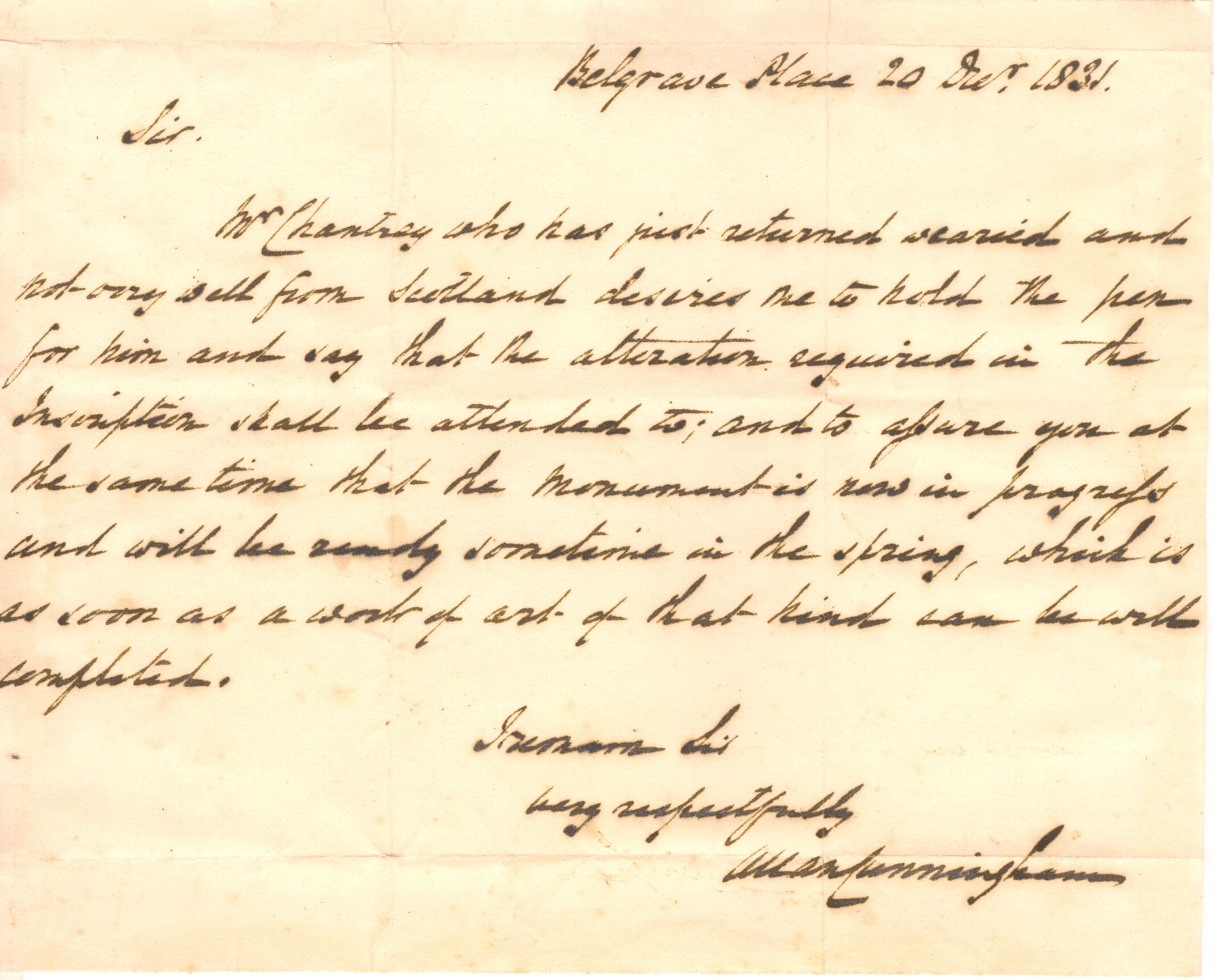 (Allan, 1784-1842, Scottish Writer & Poet) — Sophie Dupré Autographs