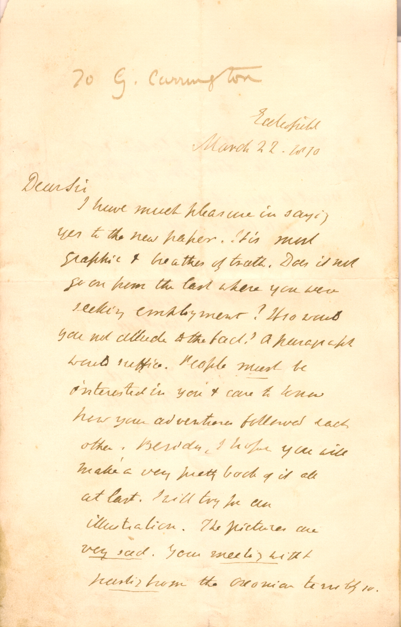 (Margaret, née Scott, Mrs. Alfred Gatty, 1809-1873, Children's Writer, from 1866 editor of 'Aunt Judy's Magazine') — Sophie Dupré Autographs
