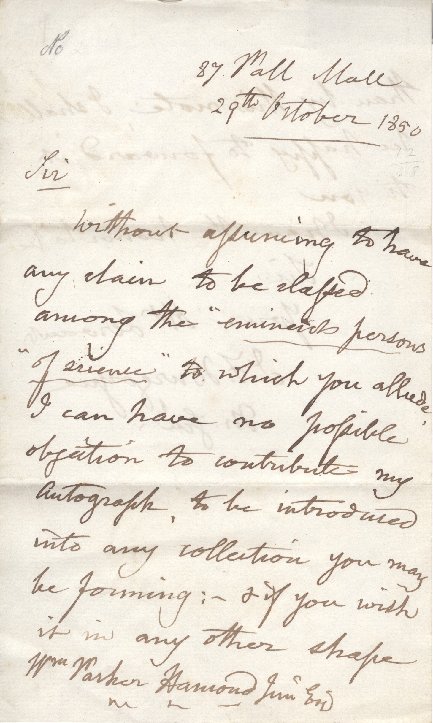 (Sir John Fox, 1782-1871, Engineer, Field Marshal) — Sophie Dupré Autographs