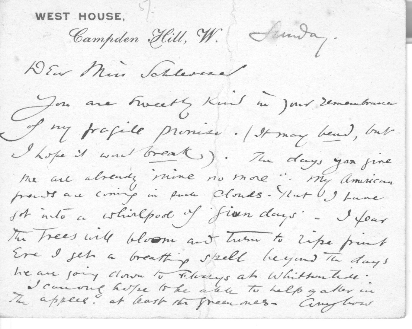 (George Henry, R.A., 1833-1905, Anglo-American Landscape and Genre Painter, Illustrator and Writer) — Sophie Dupré Autographs