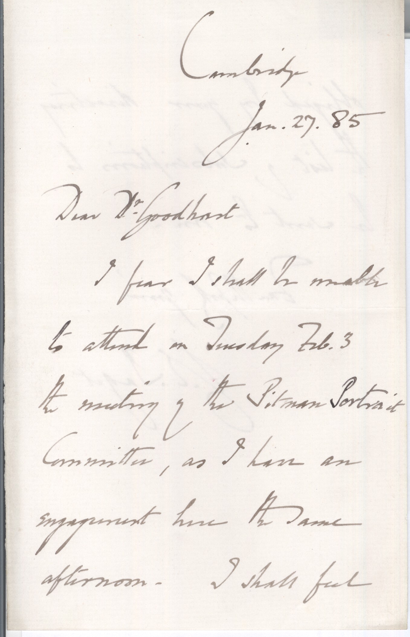 (Sir George Edward, 1809-1892, Physician & Professor at Cambridge) — Sophie Dupré Autographs