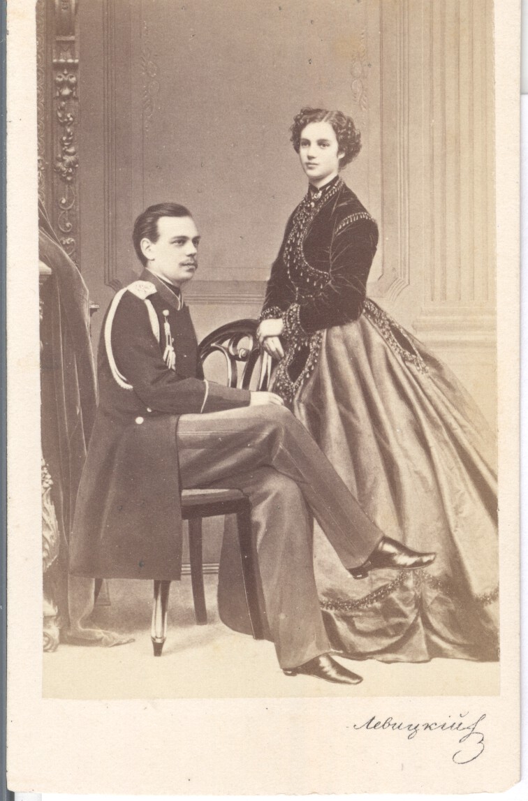 (1845-1894, Emperor of Russia from 1881) & his wife MARIE FEODOROVNA (Princess Marie Dagmar, 1847-1928, sister of Queen Alexandra of Britain)] — Sophie Dupré Autographs