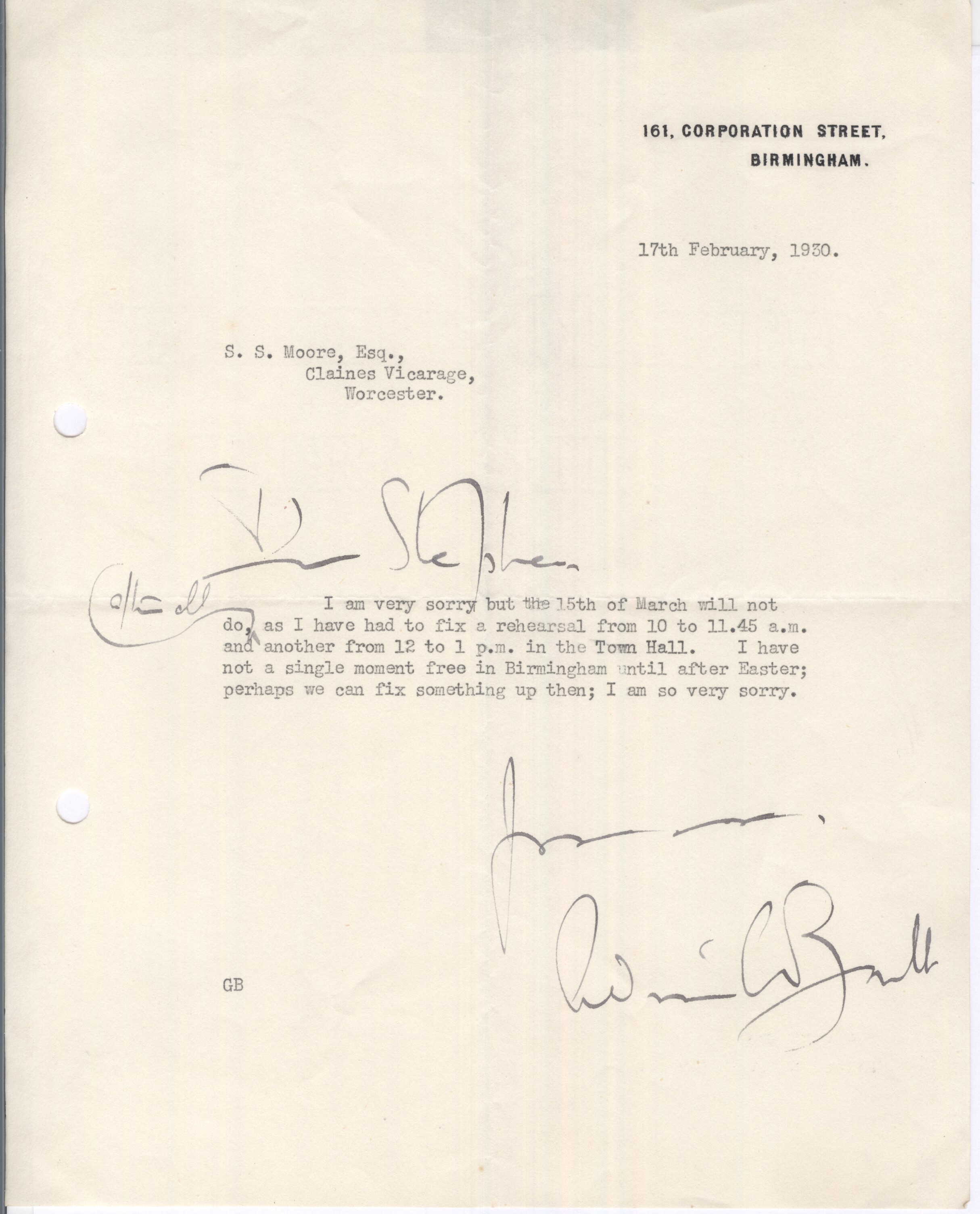 (Sir Adrian Cedric, 1889-1978, Conductor of the L.P.O.) — Sophie Dupré Autographs