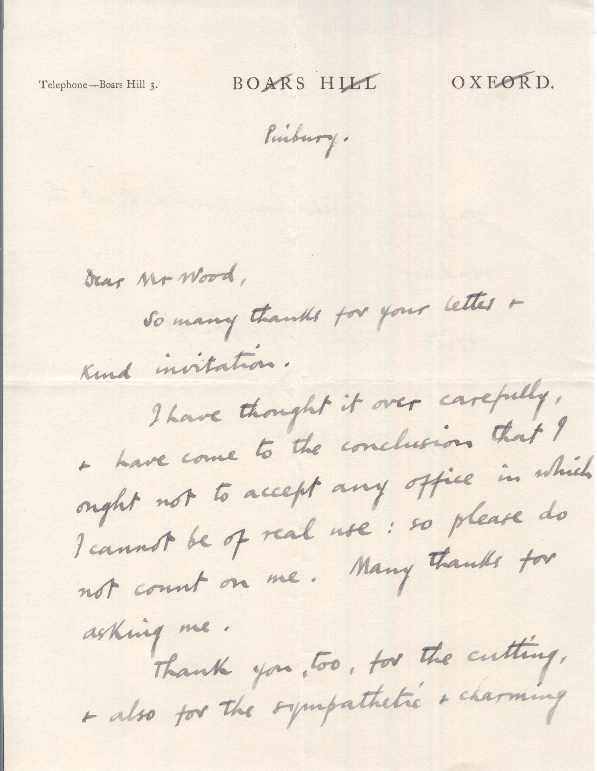 (John, 1878-1967, Poet Laureate) — Sophie Dupré Autographs