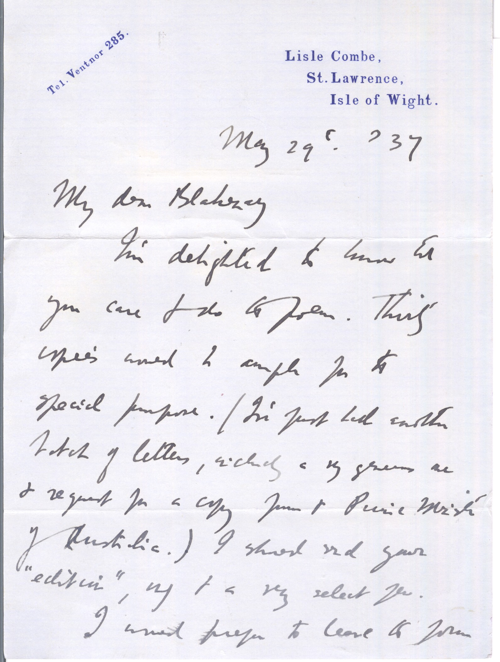 (Alfred, 1880-1958, Poet) — Sophie Dupré Autographs