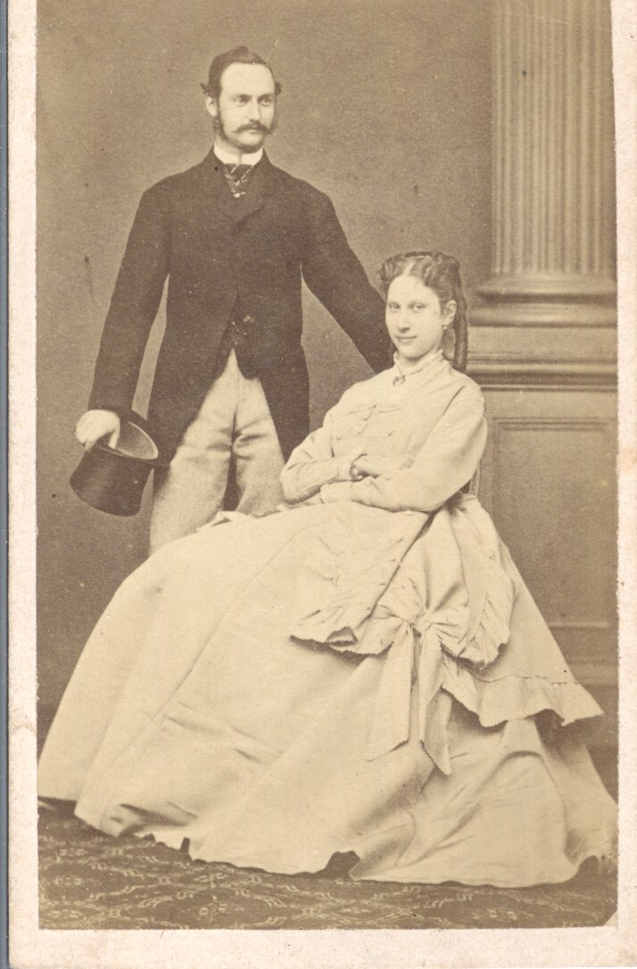 (1843-1912, King of Denmark) and his wife LOUISE (1851-1926, daughter of Carl XV of Sweden) — Sophie Dupré Autographs