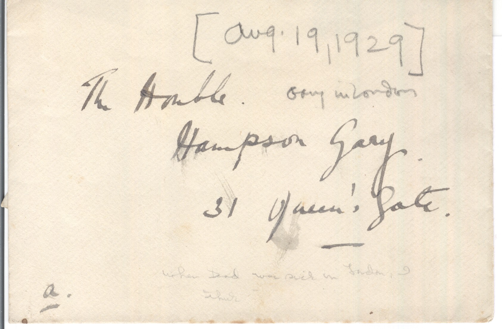(Edmund Henry, 1st Viscount, 1861-1936, Soldier, Field Marshal, High Commissioned in Egypt) — Sophie Dupré Autographs