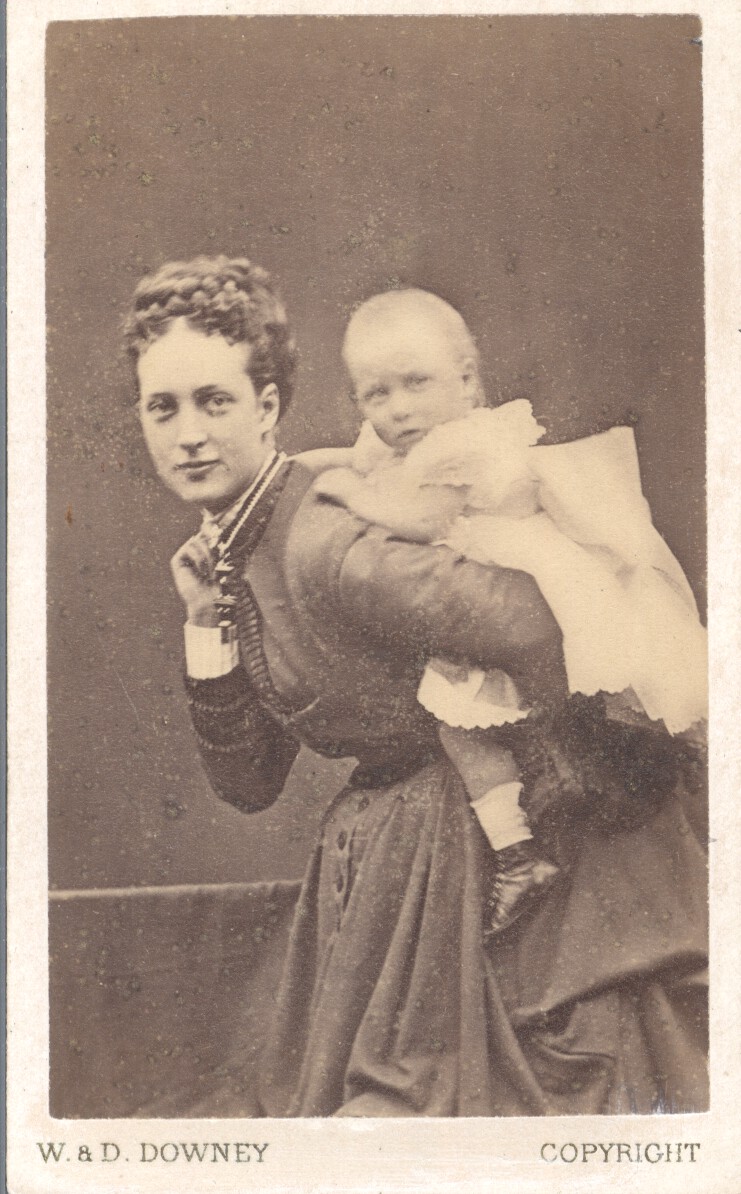 (of Denmark, 1844-1925, his Queen), with her daughter LOUISE (1867-1931, Princess)] — Sophie Dupré Autographs