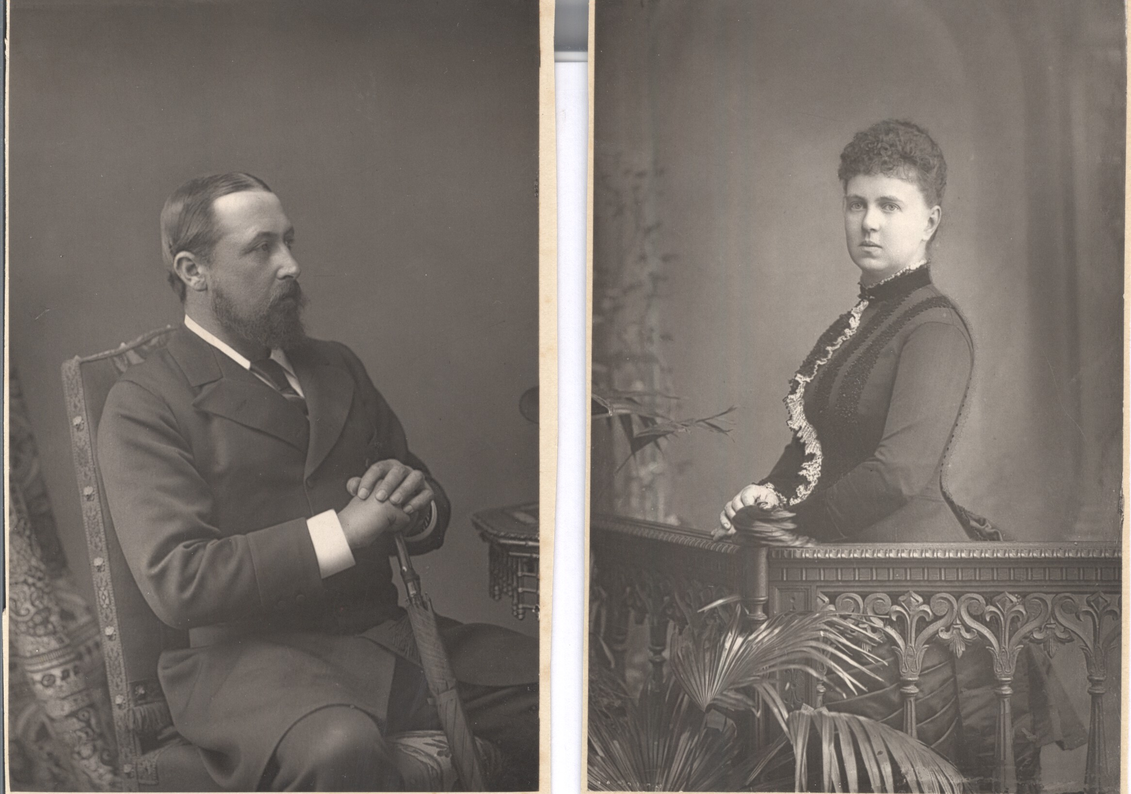 (Duke of Edinburgh & Saxe-Coburg Gotha, 1844-1900, 2nd Son of Queen Victoria, Admiral of the Fleet, General of the Prussian Army) & his wife MARIE (1853-1900, Daughter of Alexander II Emperor of Russia)] — Sophie Dupré Autographs