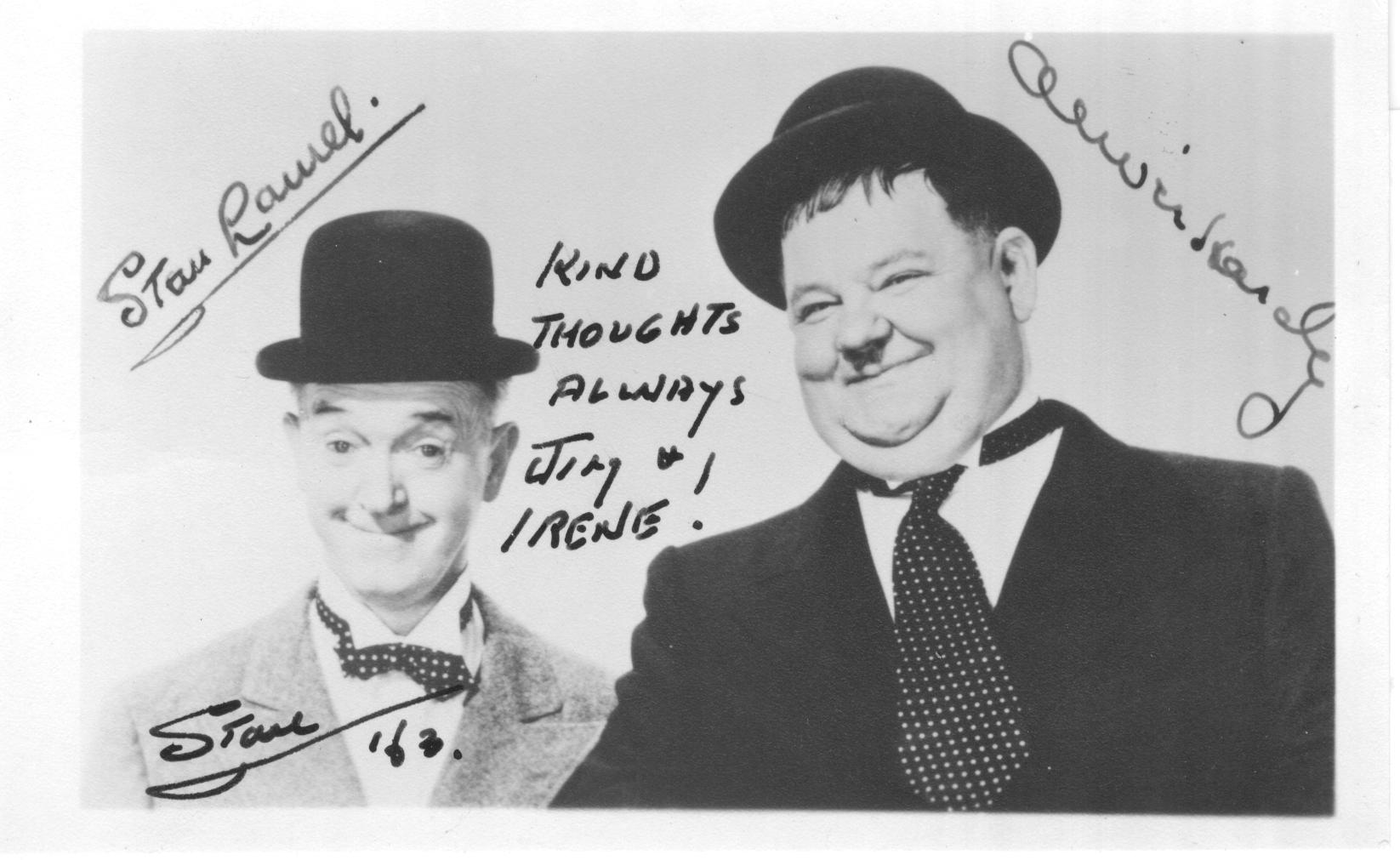 (Stan, 1890-1965, American Comic with Oliver Hardy) — Sophie Dupré Autographs