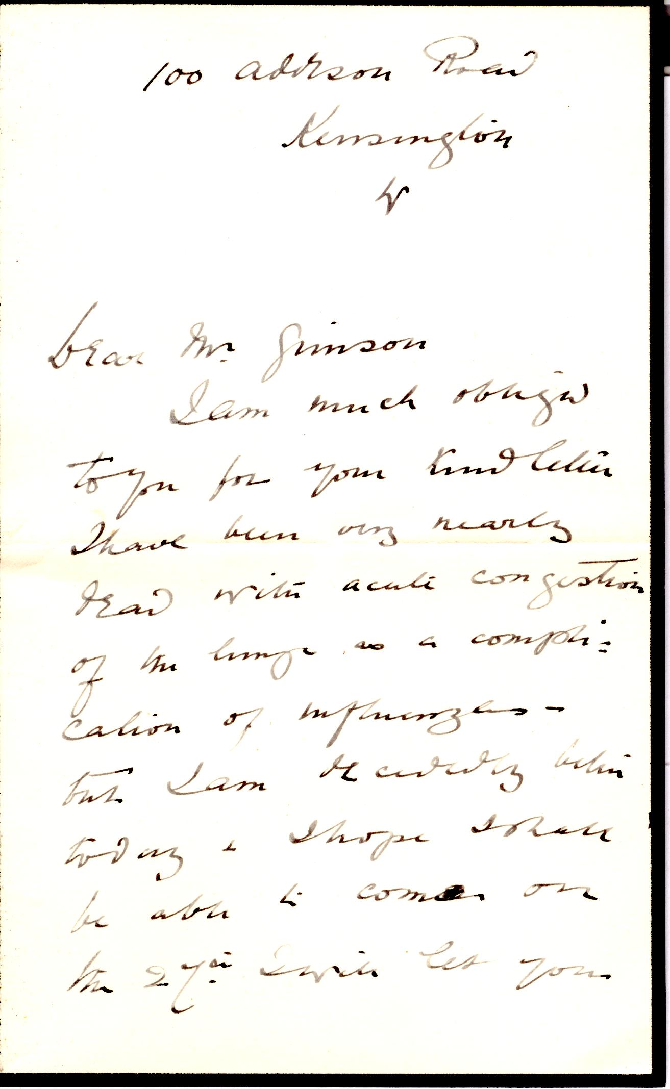 (Mary Henrietta, 1860-1901, Traveller, Ethnologist and Author) — Sophie Dupré Autographs