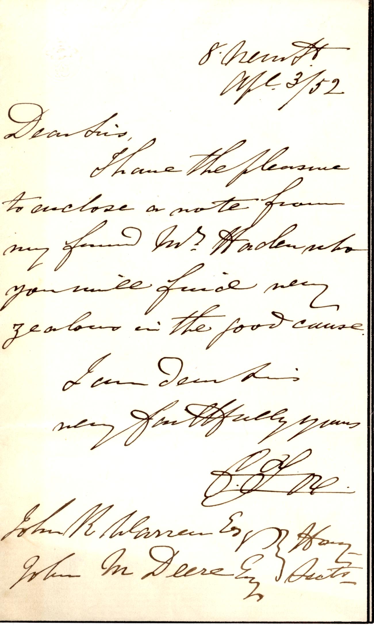 (Sir Charles, 1810-1874, Engineer, Worked with Sir Joseph Paxton and Sir William Cubitt on the Crystal Palace in 1851) — Sophie Dupré Autographs