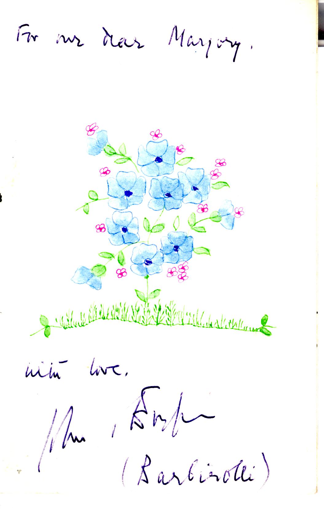 (Sir John, 1899-1970, Conductor, 1943-1958, of the Hallé orchestra) and his wife Evelyn, Lady BARBIROLLI (1911-2008, Oboist) — Sophie Dupré Autographs