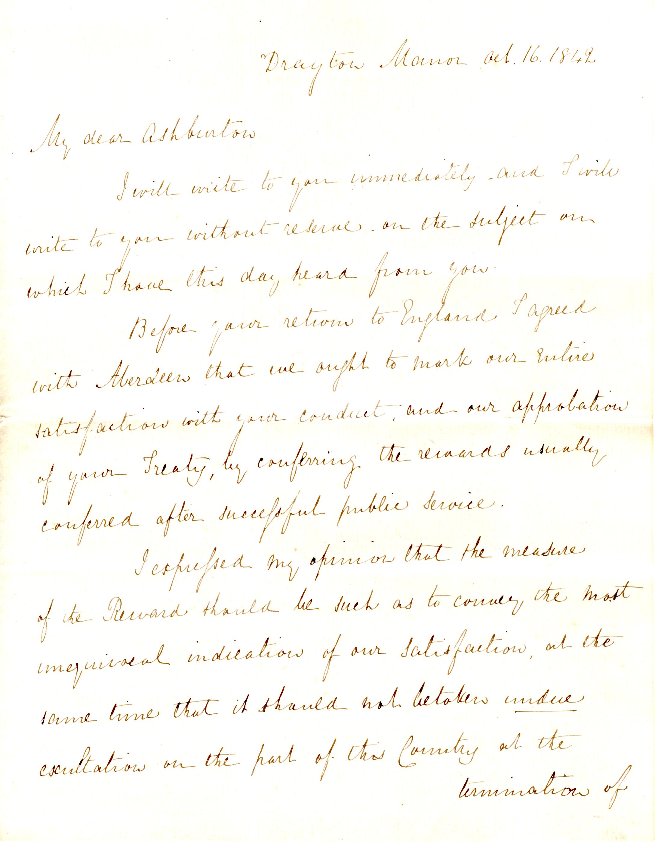(Sir Robert, 1788-1850, Prime Minister 1834-1835 and 1841-1846, from 1830 2nd Baronet) — Sophie Dupré Autographs