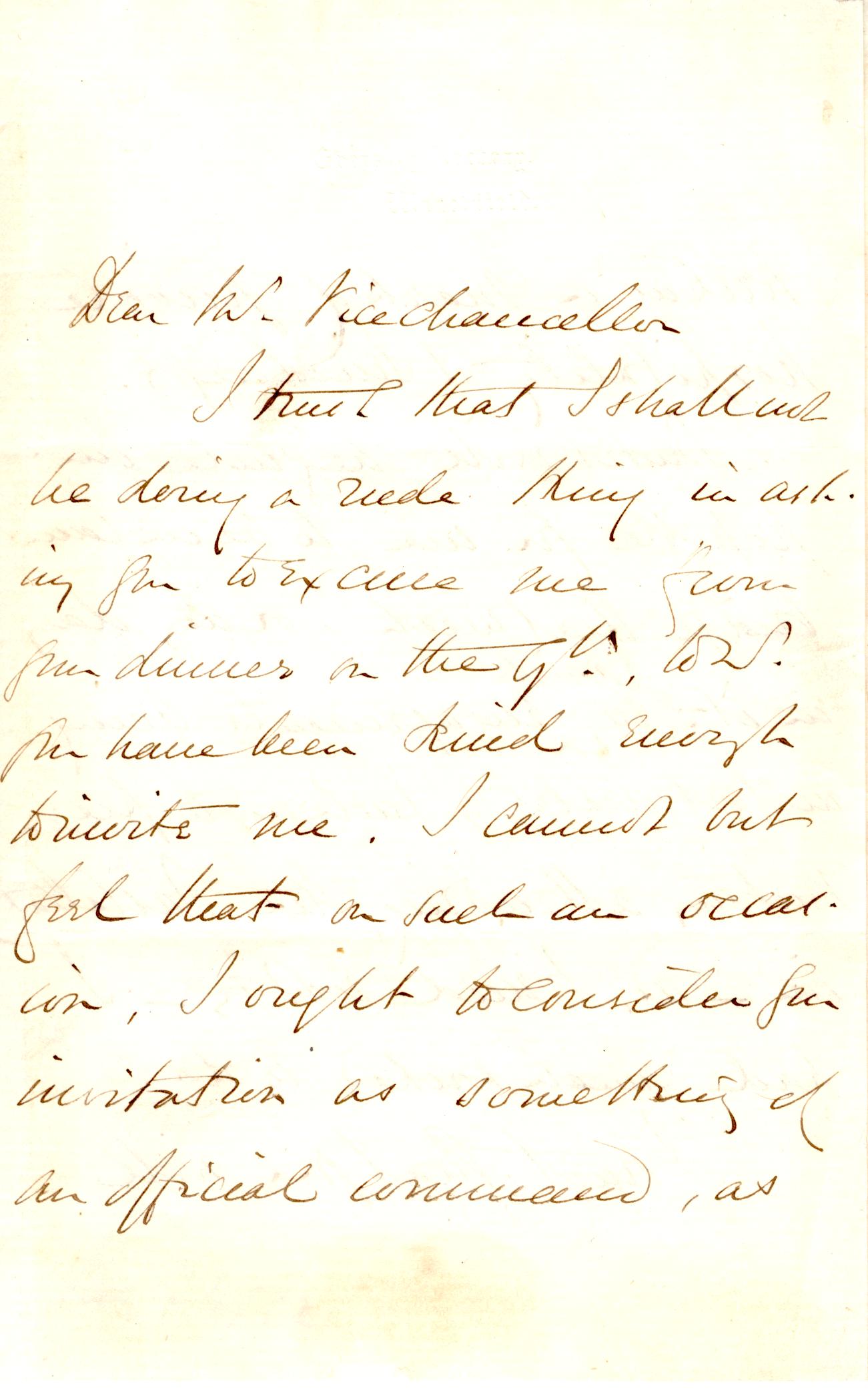 (Charles, 1819-1875, Novelist, Regius Professor of Modern History at Cambridge, 1860-1869) — Sophie Dupré Autographs