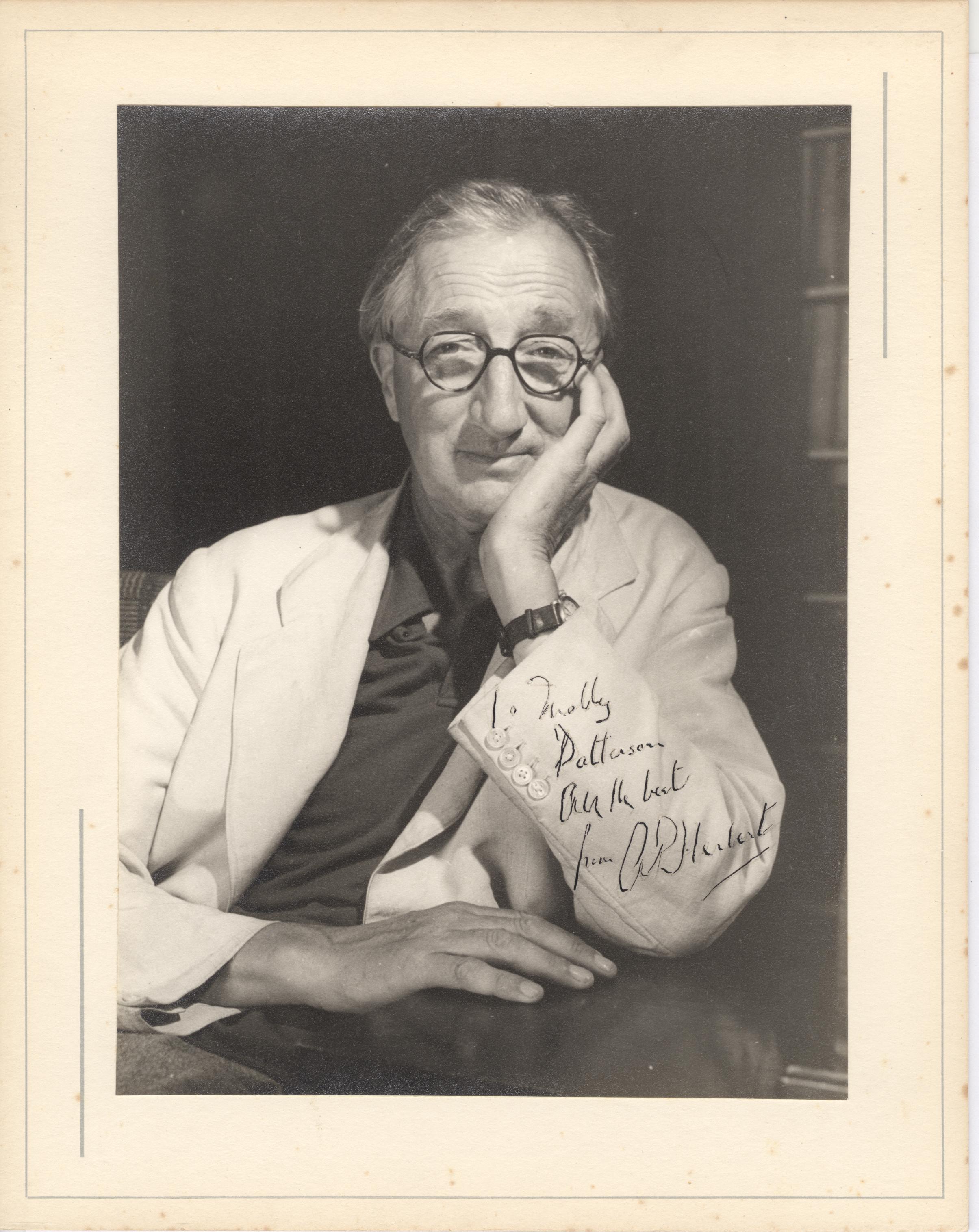 (Sir A. P., 1890-1971, Humourous Poet & Novelist) — Sophie Dupré Autographs