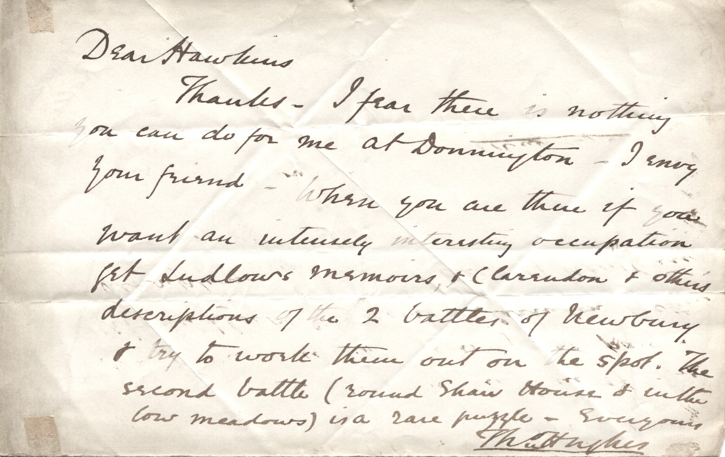 (Thomas, 1822-1896, Judge, M.P., Author of 'Tom Brown's Schooldays') — Sophie Dupré Autographs