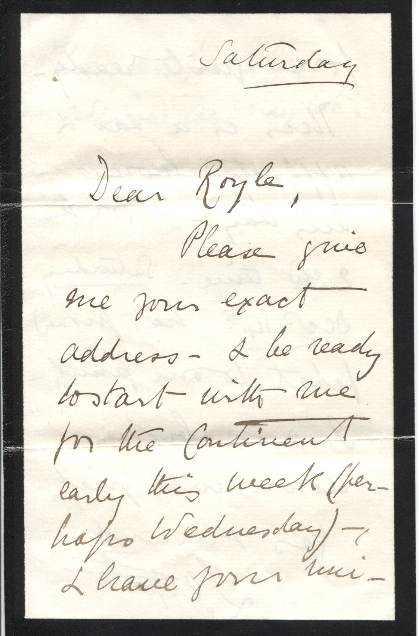 (George Albert, 1853-1884, 4th Son of Queen Victoria, Duke of Albany, a haemophiliac, died after an accident on 28th March in Cannes) — Sophie Dupré Autographs