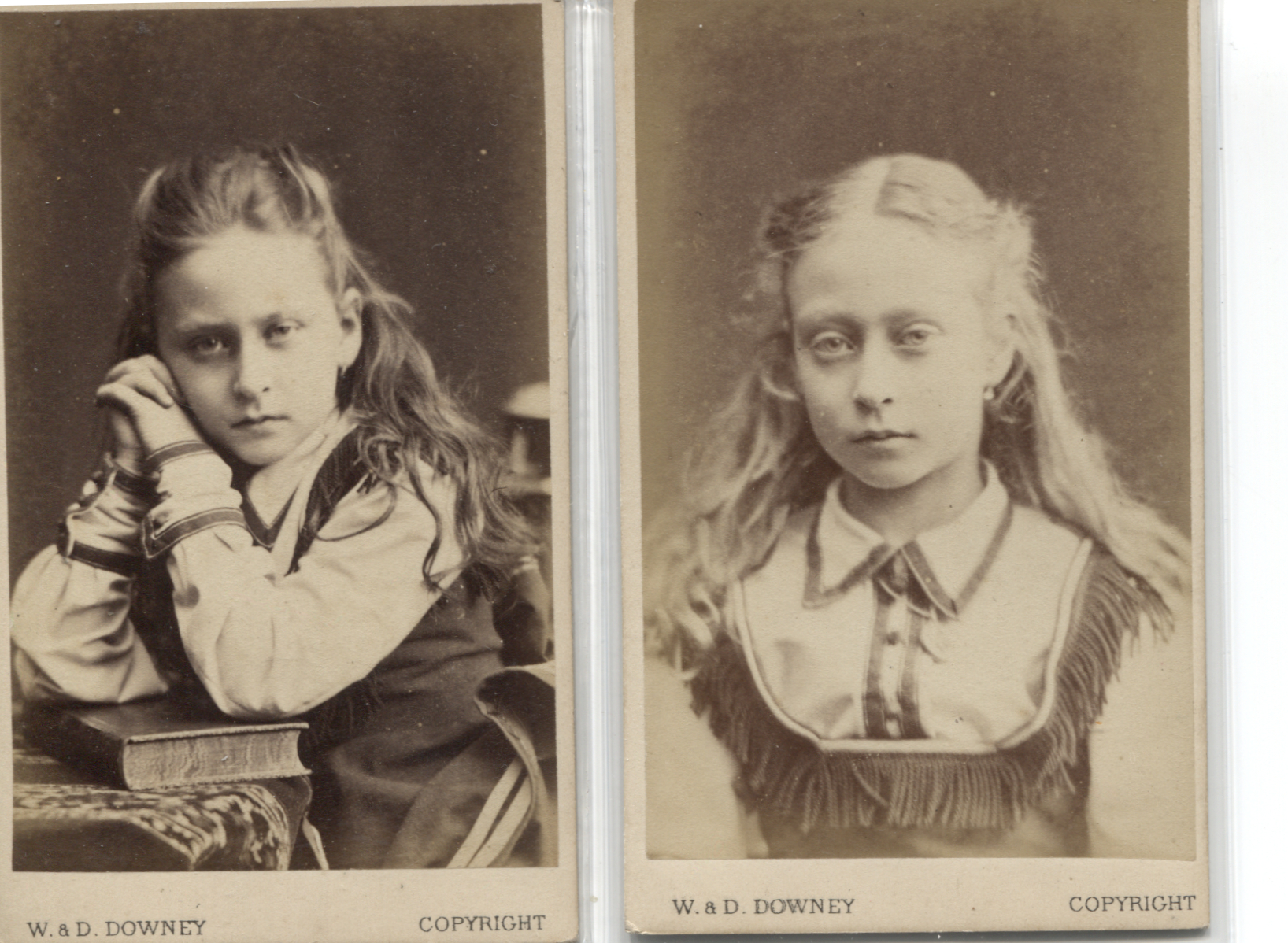 (Alexandra Louise Alice, 1864-1918, Grand Duchess of Russia, daughter of Ludwig IV, Grand Duke of Hesse, grand-daughter of Queen Victoria, wife of Sergei of Russia, became a nun and was murdered by the Bolsheviks) and her sister Princess VICTORIA of HESSE (1863-1950)] — Sophie Dupré Autographs