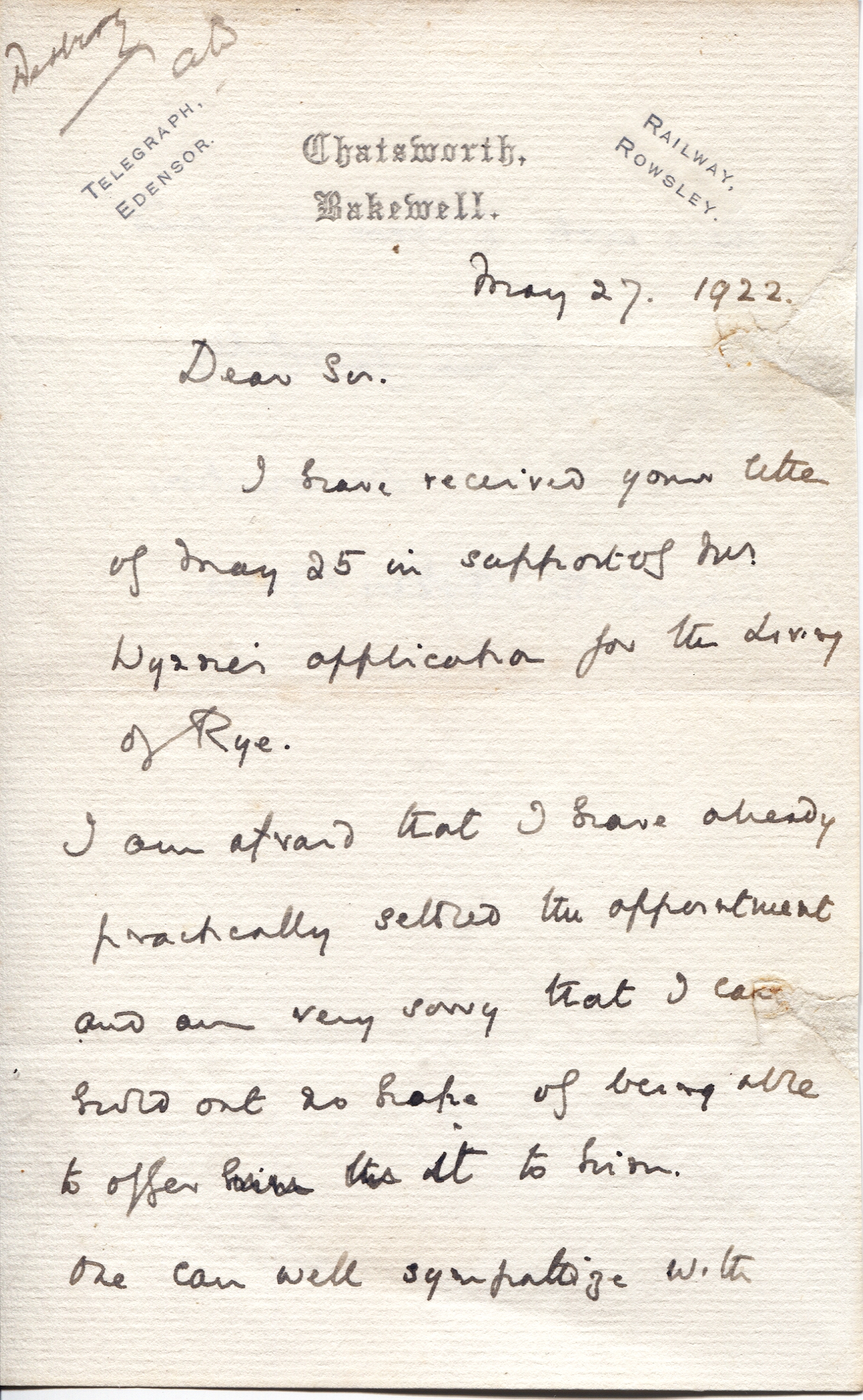 (Victor Christian William, M.P., 1868-1938, from 1908 9th Duke of) — Sophie Dupré Autographs
